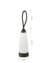 IHOMDEC Outdoor portable ABS camping lantern dry cell battery version Green+White, hi-res