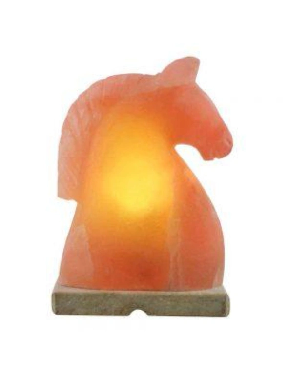 Horse Head Shaped Himalayan Salt Lamp 100% Natural Crystal with Clear 10w Bulb, hi-res image number null