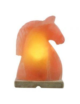 Horse Head Shaped Himalayan Salt Lamp 100% Natural Crystal with Clear 10w Bulb