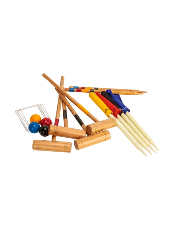 Jenjo Games Family Croquet Outdoor Mallet Game, hi-res image number null