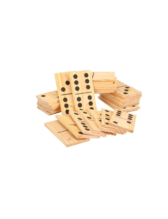 Jenjo Games Outdoor Dominoes Game Set w/ 28 Pieces, hi-res image number null