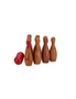 Jenjo Games Outdoor Wooden Skittles Bowling Lawn Game, hi-res