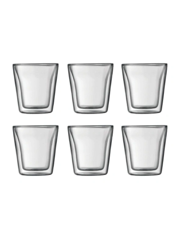 Bodum Canteen 6 Piece Double-Wall Glass Set - Standard, hi-res image number null