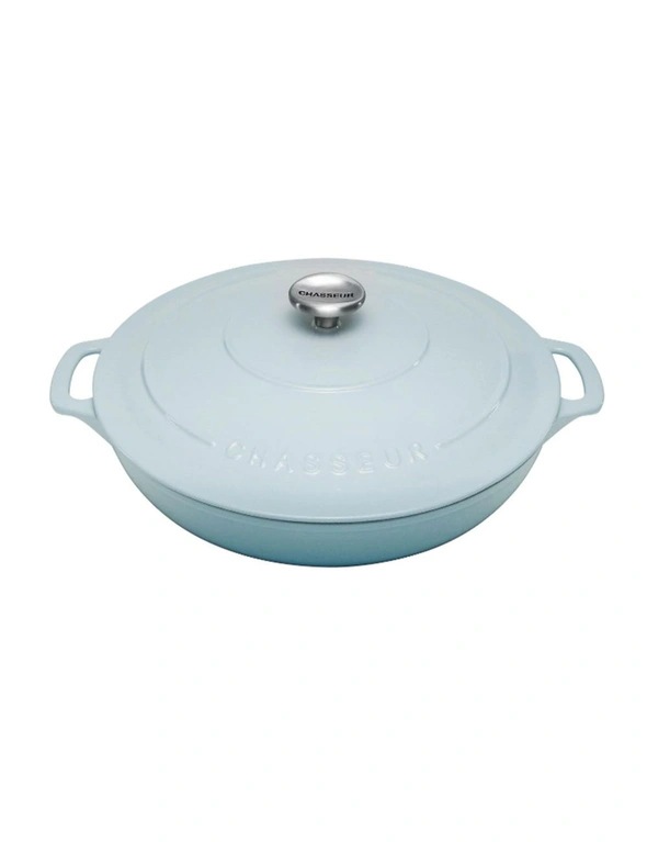 Chasseur 30cm Round Casserole - Duck Egg Blue, hi-res image number null