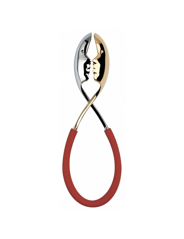 Bugatti Kiss Salad Tongs - Red/Gold, hi-res image number null