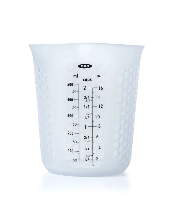 OXO Good Grips Squeeze and Pour Silicone Measuring Cup - 2 Cup, hi-res image number null