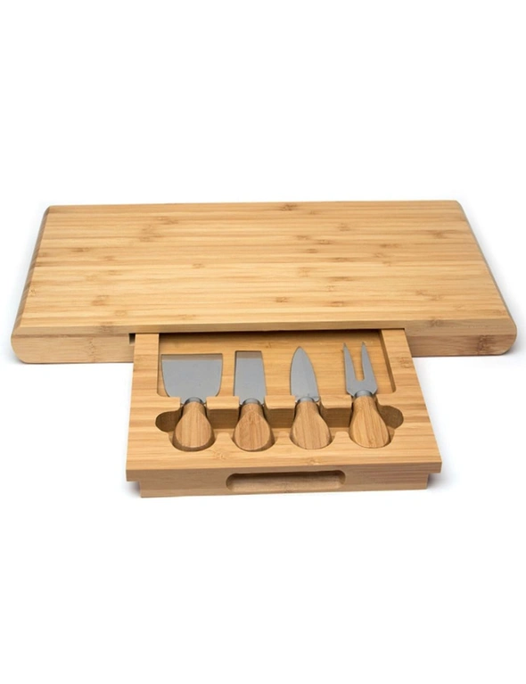 Stanley Rogers 5pc Bamboo Cheese Board Set, hi-res image number null