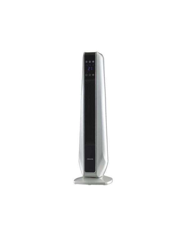 Heller 2400W Ceramic Oscillating Tower Heater with Remote, hi-res image number null