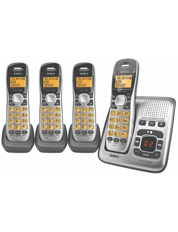 Uniden Dect Digital Phone System With 4 Phones, hi-res image number null