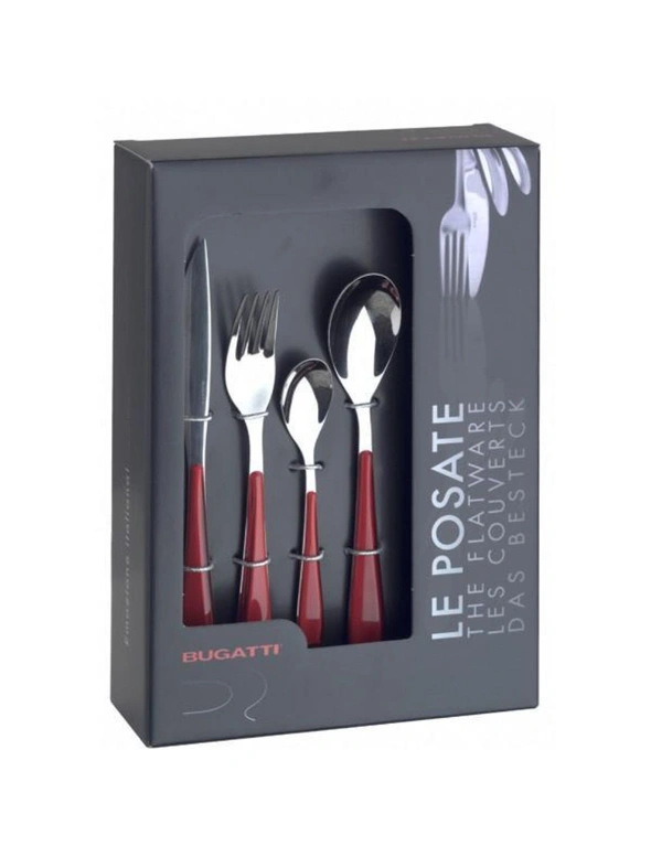 Bugatti Gioia 24pc Cutlery Set (Window Boxed) - Red, hi-res image number null