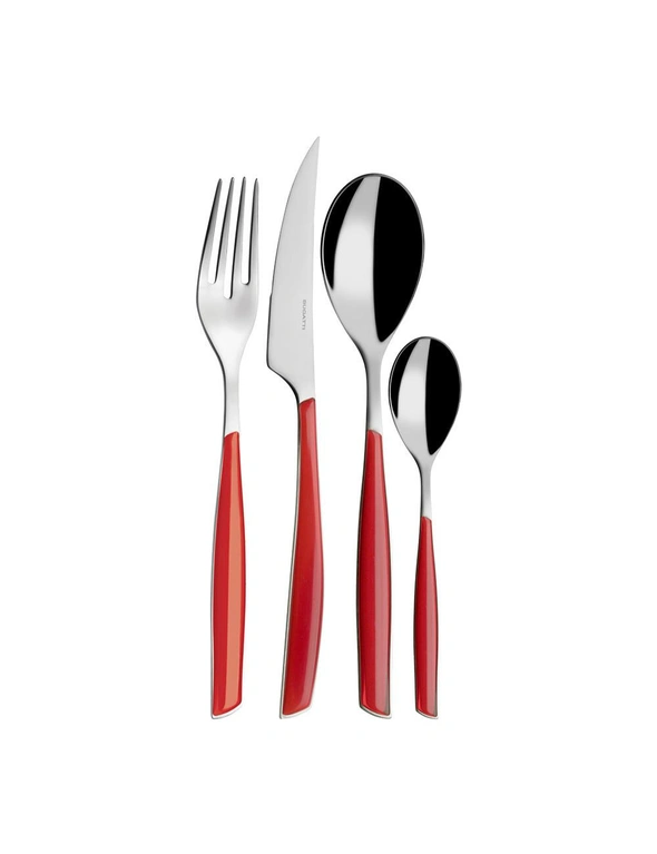 Bugatti Glamour 24pc Cutlery Set - Red, hi-res image number null