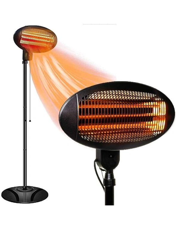 Heller Electric Outdoor Patio Heater 2000W, hi-res image number null