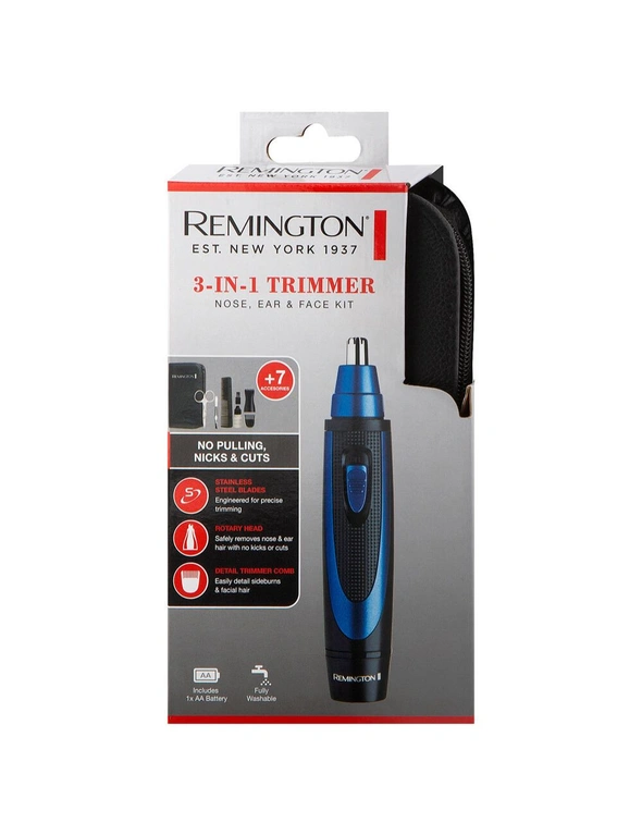 Remington 3-in-1 Trimmer Nose, Ear & Face Kit, hi-res image number null
