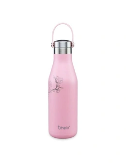 Ohelo Pink Bottle With Etched Blossoms 500ml