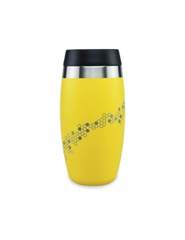 Ohelo Yellow Tumbler With Etched Bees 400ml