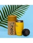 Ohelo Yellow Tumbler With Etched Bees 400ml, hi-res