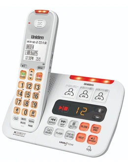 Uniden Visual & Hearing Impaired Cordless Phone - White