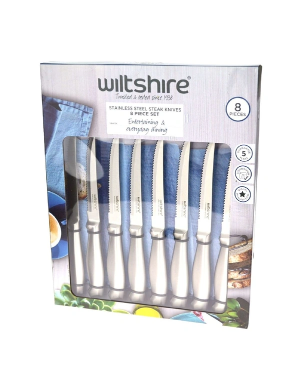 Wiltshire 8 Piece Stainless Steel Steak Knife Set, hi-res image number null