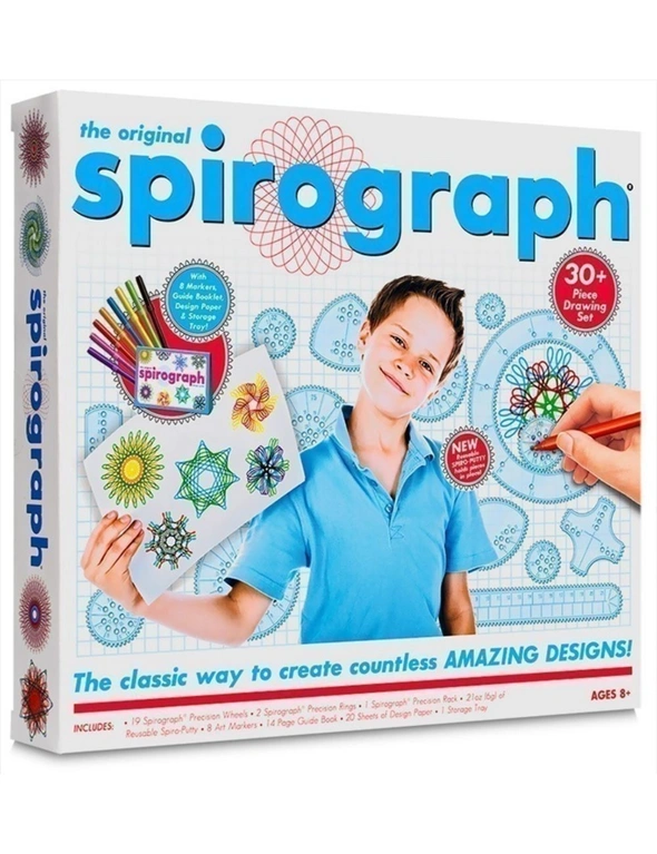 Original Spirograph Kit w/ Markers Draw/Drawing Kids Art/Design/Craft Create, hi-res image number null
