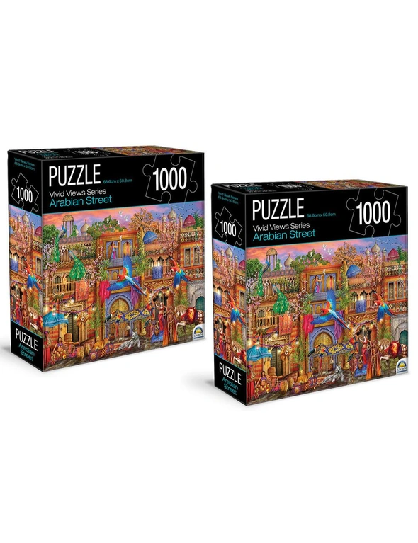 Crown Vivid Views Series Puzzles Arabian Street 1000pc, hi-res image number null