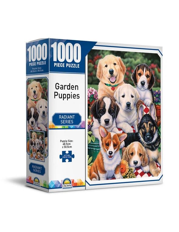 Crown Garden Puppies Radiant Series Puzzles 1000pc, hi-res image number null