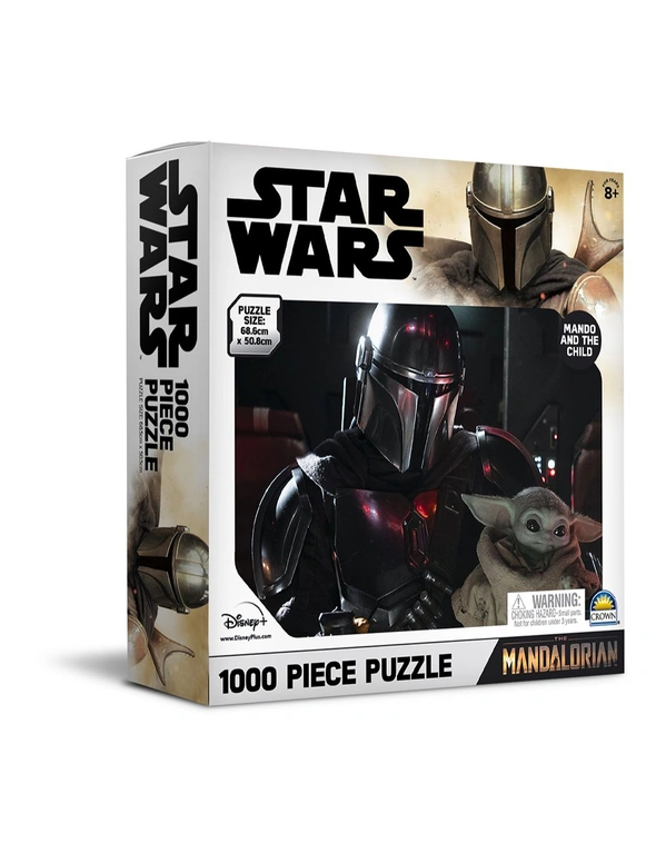 Star Wars The Mandalorian PuzzleMandalorian with Baby Yoda 1000pc, hi-res image number null
