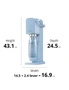 SodaStream Art Sparkling Water Maker w/60L Gas Cylinder & 1L Bottle Blue, hi-res