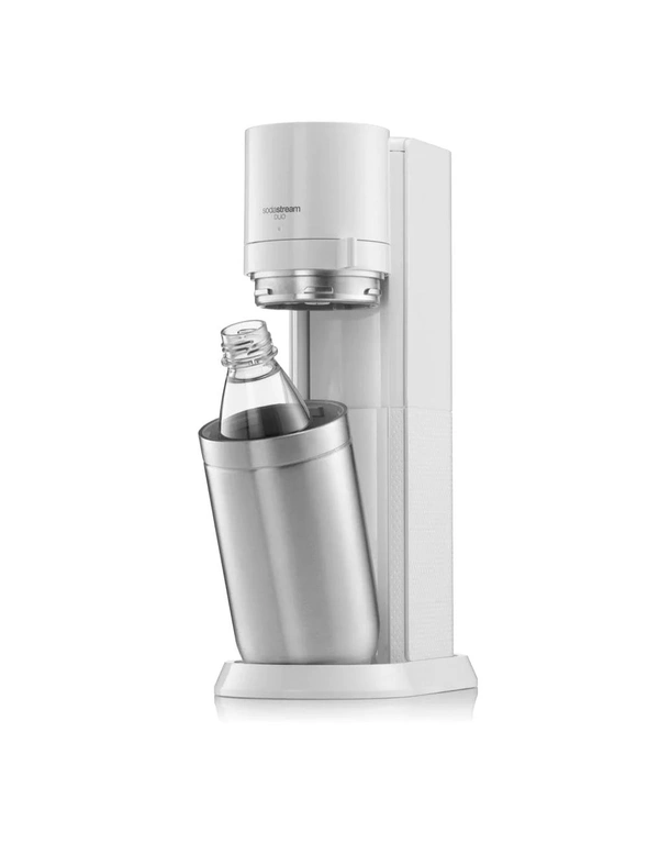 SodaStream Duo Sparkling/Fizzy Water Soda Drink Maker White 60L w/1L Bottle, hi-res image number null