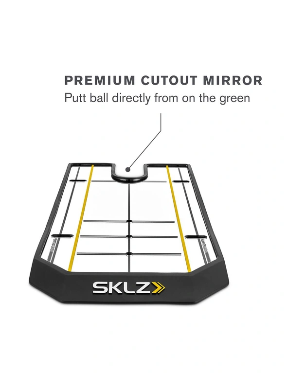 SKLZ 12” Portable True Line Golf Alignment Training Practice Putting Mirror Tool, hi-res image number null