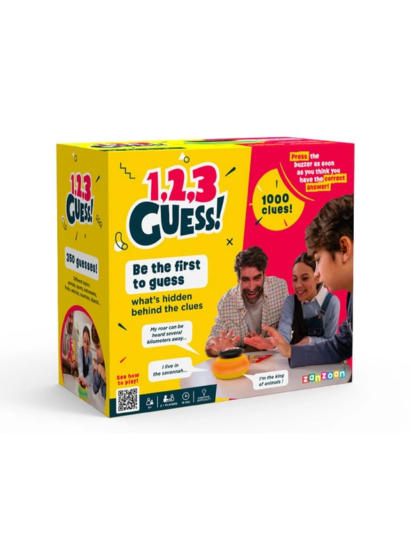 Tomy 1,2,3 Guess Tabletop Family/Party Guessing Game w/1000 Clues Kids Toy 6y+, hi-res image number null