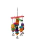 2x Paws & Claws Parrot/Birds Hanging 35cm Wood Rope Interactive Toy w/Bell Large, hi-res