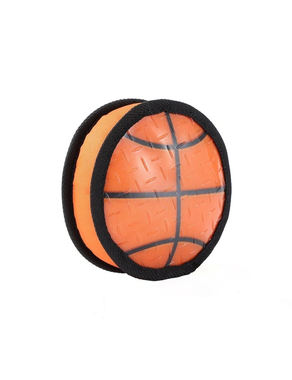 Paws & Claws 15cm Super Sports TPR Covered Oxford Basketball Pet Toy w/ Squeaker, hi-res image number null