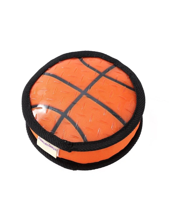 Paws & Claws 15cm Super Sports TPR Covered Oxford Basketball Pet Toy w/ Squeaker, hi-res image number null