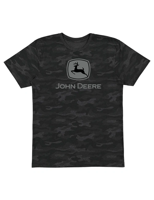 John Deere Mens/Unisex XXL Cotton Camo Logo Short Sleeve Tee T-Shirt ...