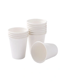 72x Lemon & Lime Earthie Sugarcane Cups 250ml WHT Disposable/Compostable Drink