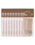 160pc Lemon & Lime Eco 11cm Disposable Dinner Wooden Tea Spoons Cutlery Catering, hi-res