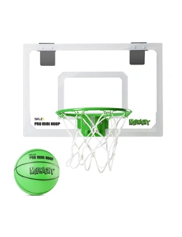 SKLZ 45.72 x 30.48cm Pro Mini Basketball Hoop Midnight Glow In The Dark w/ Ball