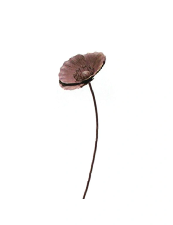 Garden Rust Metal 90cm Stake Poppy Flower Outdoor Ornament Floral Yard Decor XL, hi-res image number null
