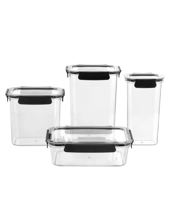 4pc Lemon And Lime Crystal Fresh  Air-Tight Food/Pasta Storage Containers Clear, hi-res image number null
