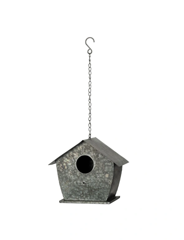 60cm Tree Hanging Birdhouse Box Zinc Outdoor Garden Yard Decoration Metal Decor, hi-res image number null