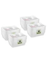 48pc Lemon & Lime Reusable Takeaway Food Storage Container Box Rectangular 650ml, hi-res