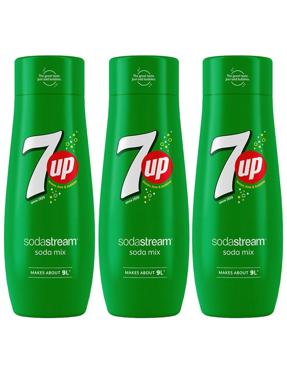 Sodastream 7 Up Flavour Soda Mix 3PK 440ml, hi-res image number null