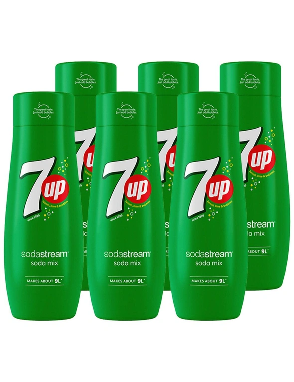 Sodastream 7 Up Flavour Soda Mix 6PK 440ml, hi-res image number null