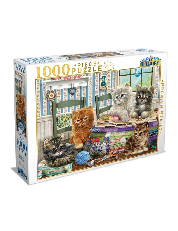 Tilbury Puzzle - Kittens Knitting 1000Pc, hi-res image number null