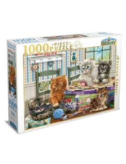Tilbury Puzzle - Kittens Knitting 1000Pc