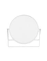 Box Sweden Bano 19.5cm Double Side Cosmetic Mirror On Stand Bathroom Vanity WHT, hi-res