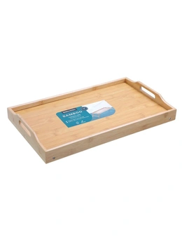 Boxsweden 50x22.5cm Bamboo Foldaway Breakfast in Bed Table Lap Serving Tray