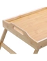 Boxsweden 50x22.5cm Bamboo Foldaway Breakfast in Bed Table Lap Serving Tray, hi-res