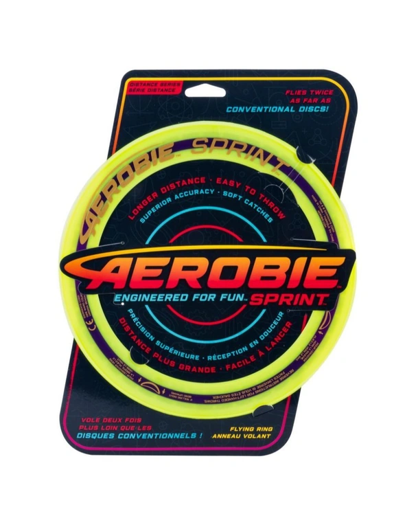 Aerobie Sprint Flying Ring Frisbee 10" Green 7y+, hi-res image number null