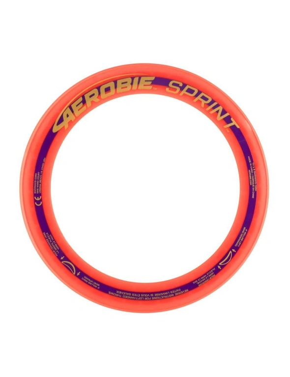 Aerobie Sprint Flying Ring Frisbee 10" Red 7y+, hi-res image number null